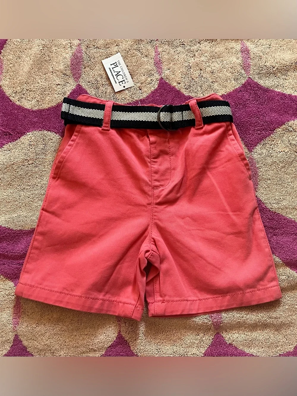 NWT The Children’s Place Boys Belted Chino Shorts size 3T